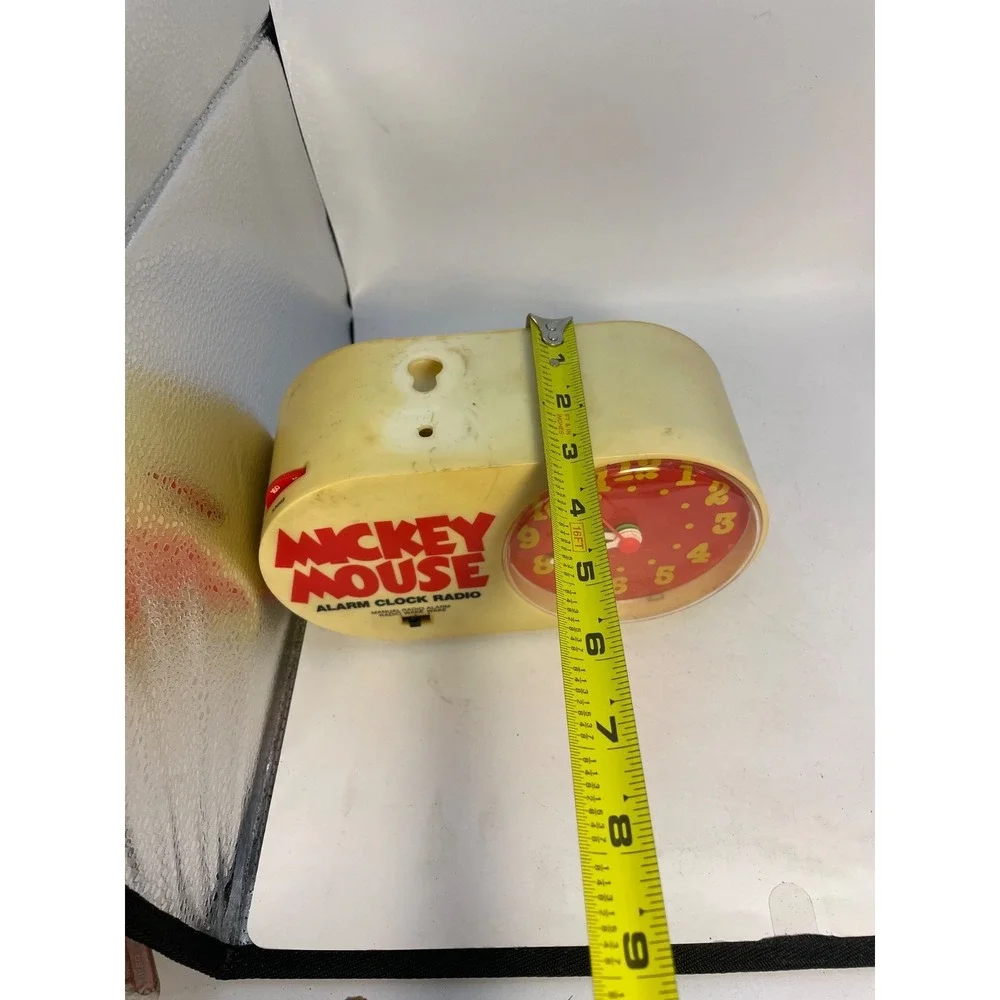 1970s Mickey Mouse Walt Disney  Alarm Clock Radio with Mickey VINTAGE MINT